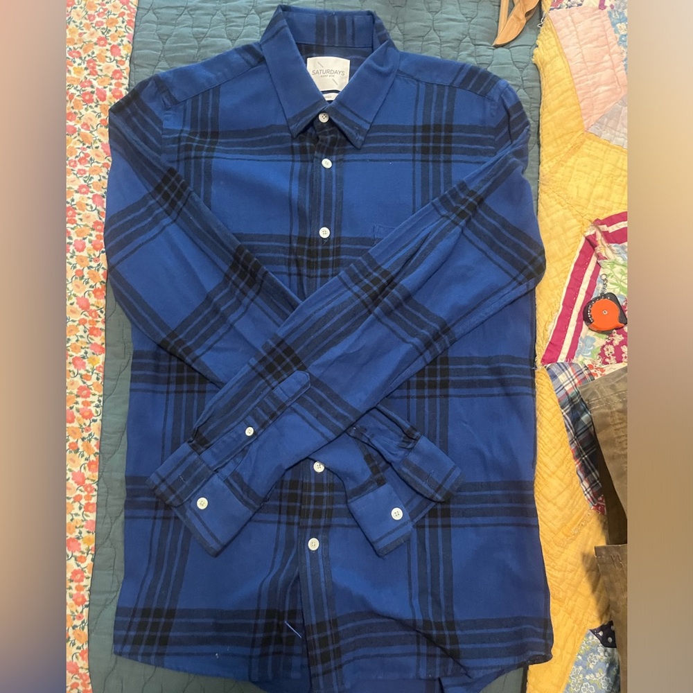Saturdays Surf NYC button up! Size Small
